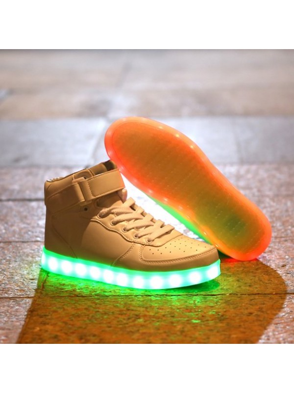 Led Shoes Multi Light Color Men And Women Casual Lace Up Usb Charging  Dancing Shoes
