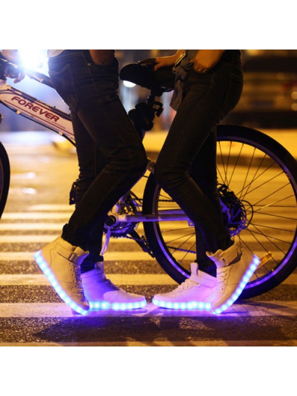 LED Shoes Multi Color Light Men And Women USB Charge Dancing shoes